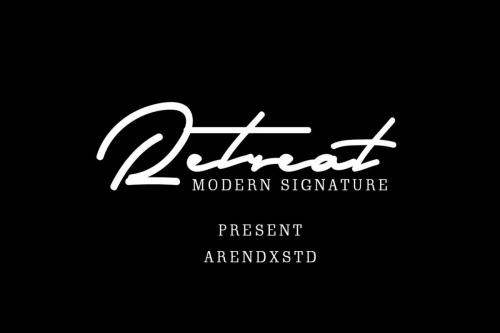 Retreat Signature Font 1