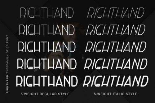 Right Hand Font Family 2