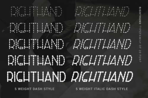 Right Hand Font Family 3