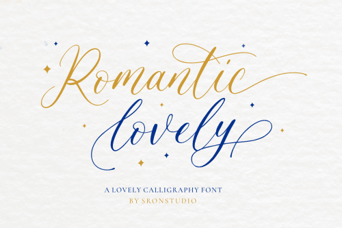 Romantic Lovely Calligraphy Font 1