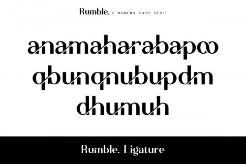 Rumble Modern Sans Font 5
