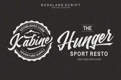 Rushland Script Sporty Font 2
