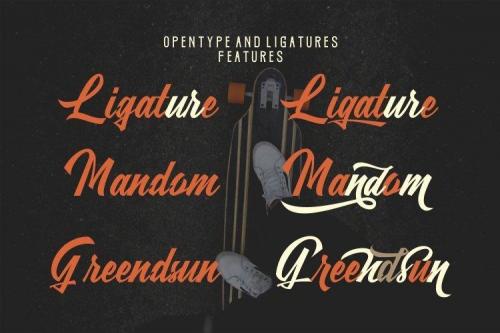 Rushland Script Sporty Font 4