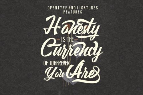 Rushland Script Sporty Font 5