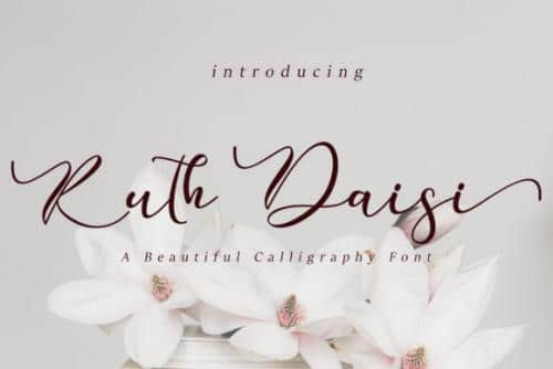 Ruth Daisi Calligraphy Font 1
