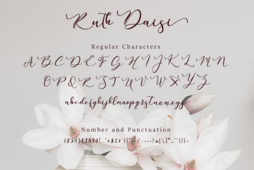 Ruth Daisi Calligraphy Font 7
