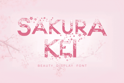 Sakura Kei Display Font