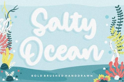 Salty Ocean Brushed Handdraw Font