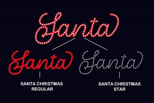 Santa Christmas A Cute Holiday Font 3