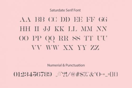 Saturdate Font Duo 8