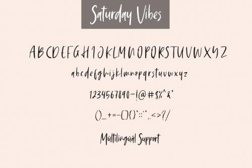 Saturday Vibes Script Font 10