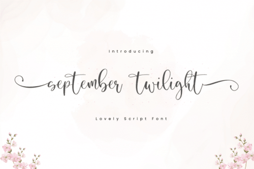 September Twilight Font 1
