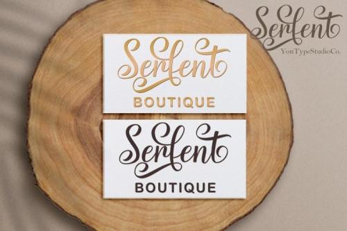 Serfent Script Font 4