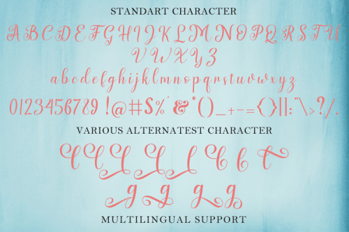 Serfent Script Font 6