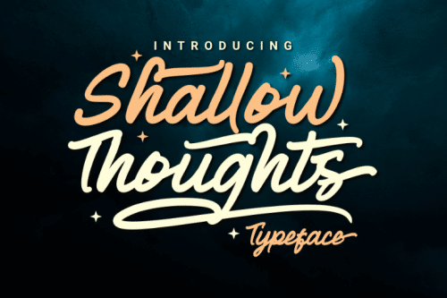 Shallow Thoughts Script Font 1