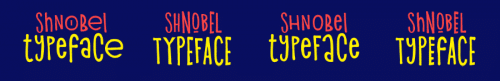 Shnobel Typeface 2