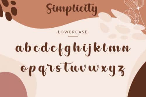 Simplicity Font 10
