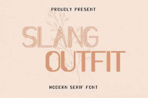 Slang Outfit Sans Serif Font 1