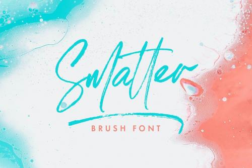 Smatter Brush Font 1