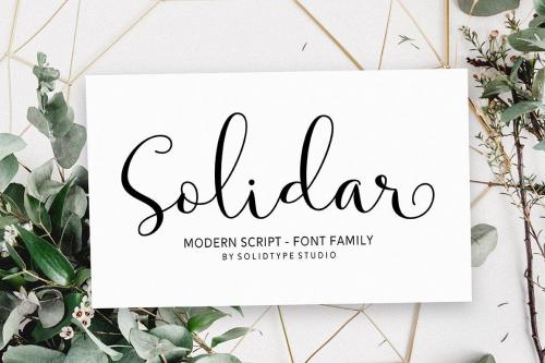 Solidar Script Font 1