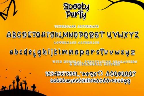 Spooky Party Font 8