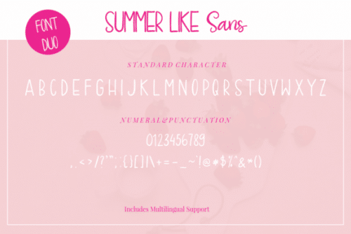 Summer Like Font Duo 13