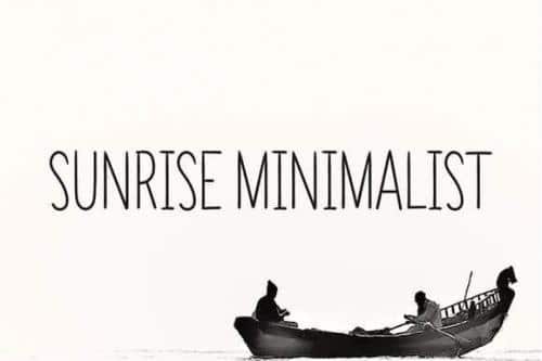 Sunrise Minimalist Font