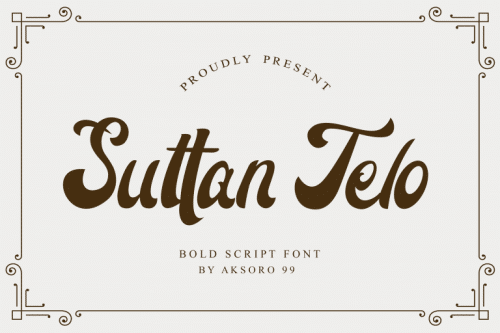 Suttan Telo Script Font 1