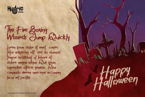 Suvillian Bloody Halloween Typeface 1