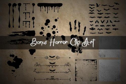 Suvillian Bloody Halloween Typeface 4