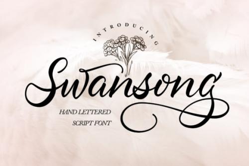 Swansong Calligraphy Font 1
