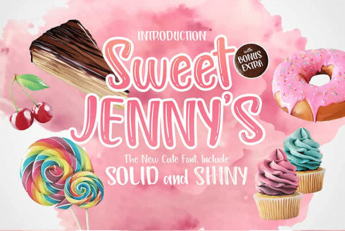 Sweet-Jenny’s-Display-Font-0