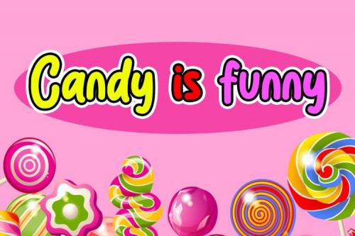 Sweet Candy Funny Display Font 3
