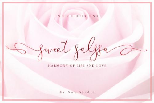 Sweet Salssa Calligraphy Font 1