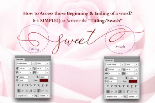 Sweet Salssa Calligraphy Font 10