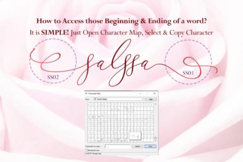 Sweet Salssa Calligraphy Font 11