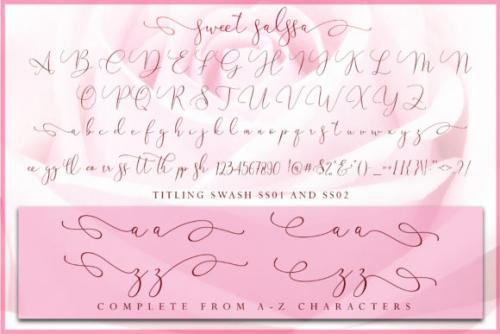 Sweet Salssa Calligraphy Font 13