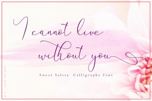 Sweet Salssa Calligraphy Font 4