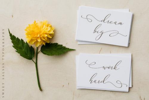 Sweet Salssa Calligraphy Font 5