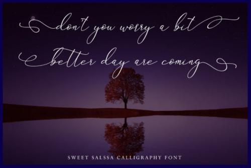 Sweet Salssa Calligraphy Font 9