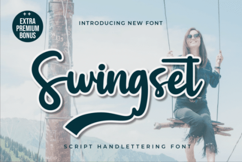 Swingset Script Font 1