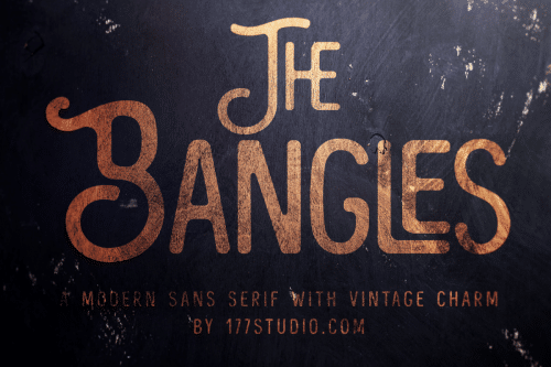 The Bangles – Vintage Font 1