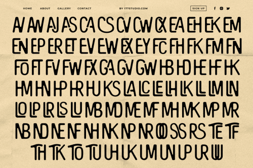 The Bangles – Vintage Font 7