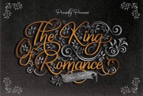The King Of Romance Script Font