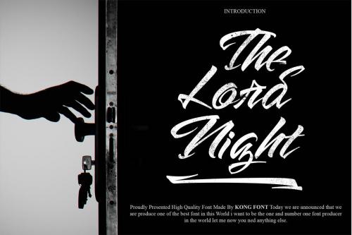 The Lord Night Brush Font 1