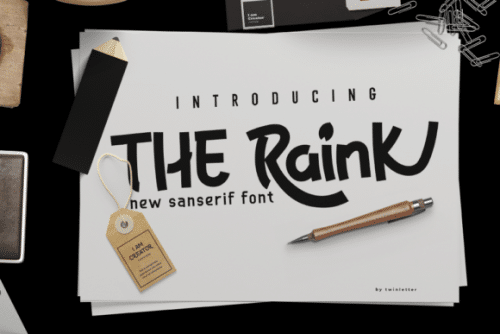 The Raink Display Font 1