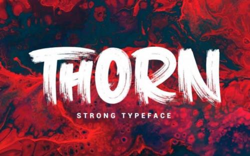 Thorn Brush Font