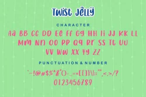 Twist Jelly Display Font 9