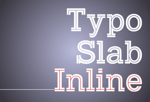 Typo Slab Inline Font
