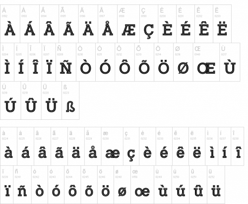 Typo Slab Inline Font 3